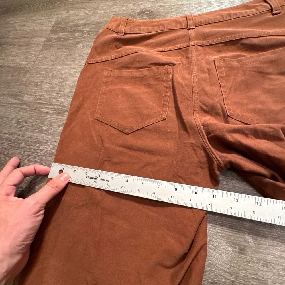 Lululemon City Sleek Pants Womens‎ 28 Brown Twill Wide Leg Commuter Gorpcore